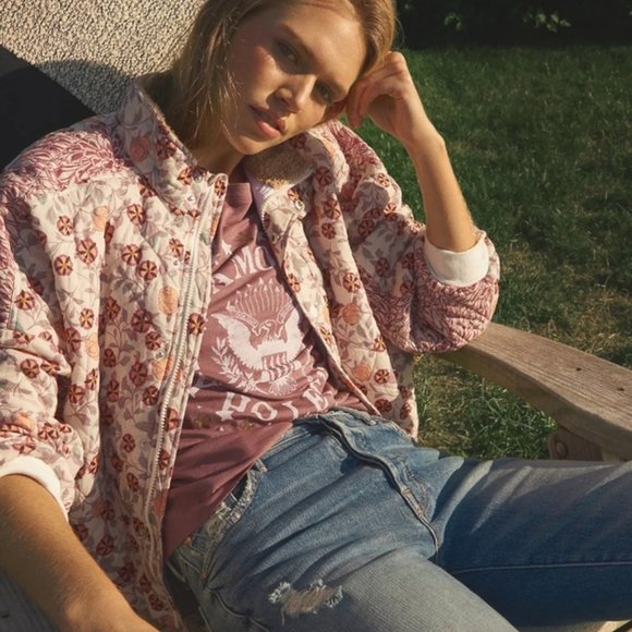 XL NWT Anthropologie Gayla Quilted Jacket - Picture 7 of 8